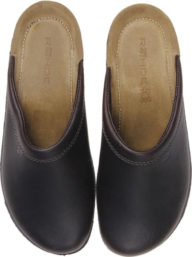 Rohde Heren Pantoffels in Leder (Bruin) - Foto 6