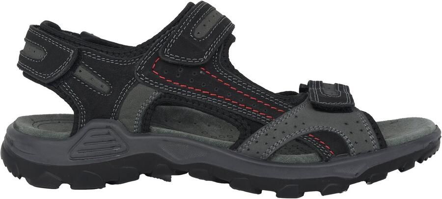 Rohde Zwarte herensandaal met geheugenvoetbed