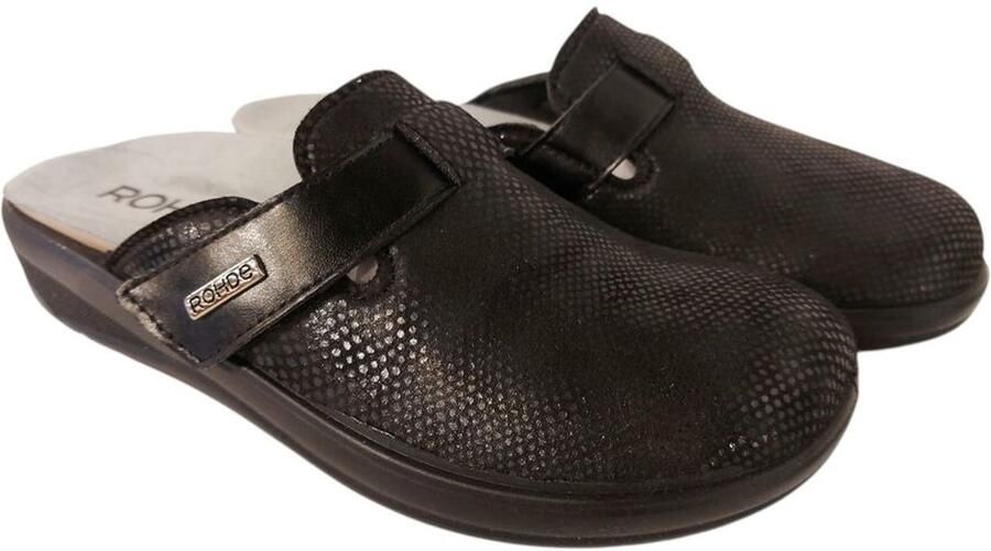 Rohde Pantoffels Catania pantoffel slippers klomp met klittenbandjes - Foto 2