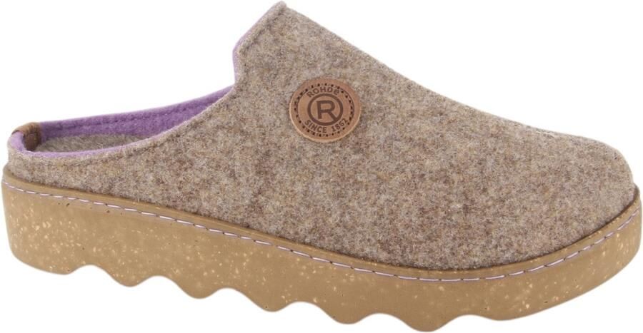 Rohde Pantoffels Foggia Pantoffel slof clog huis-slipper met profielzool - Foto 3