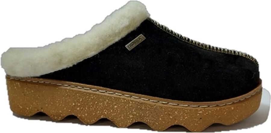 Rohde Pantoffel 6125 Zwart Uitneembaar Voetbed