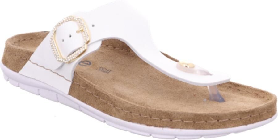 Rohde Multicolor Leren Sandaal met Suède Binnenzool Multicolor Dames