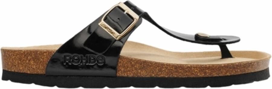 Rohde Slipper Women Alba 5600 Black Pate - Foto 2