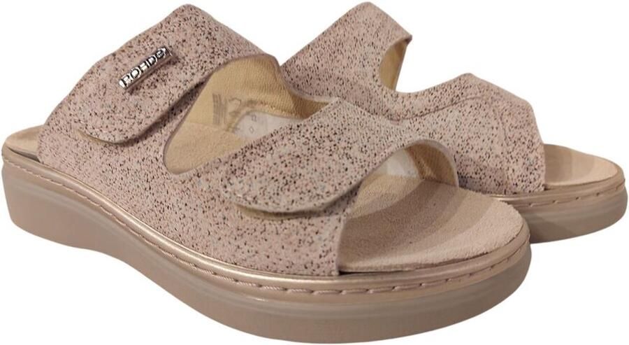 Rohde Slippers 5224 Elfenbein Licht Ivoor Verwisselbaar Voetbed