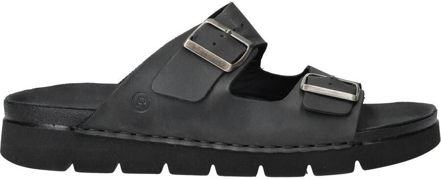 Rohde 6703 90 Slippers Zwart Leer Heren Zwart - Foto 2