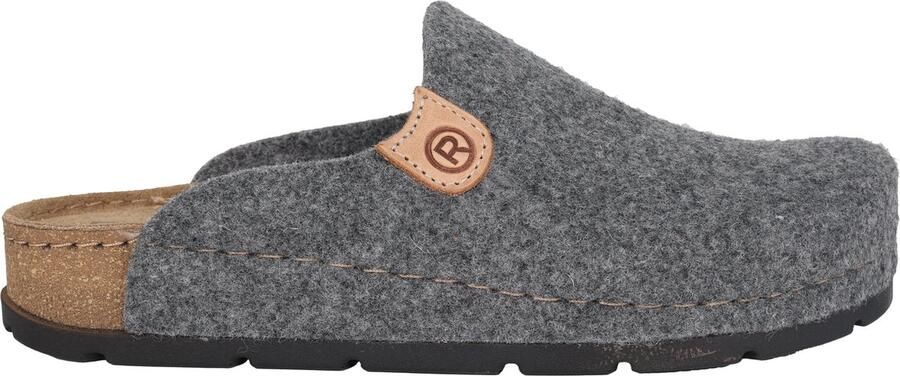 Rohde Gezellige Grijze Thuisslipper voor Vrouwen