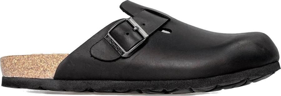 Rohde Grado herensandaal pantoffels klomp 6698 zwart LEDER - Foto 4