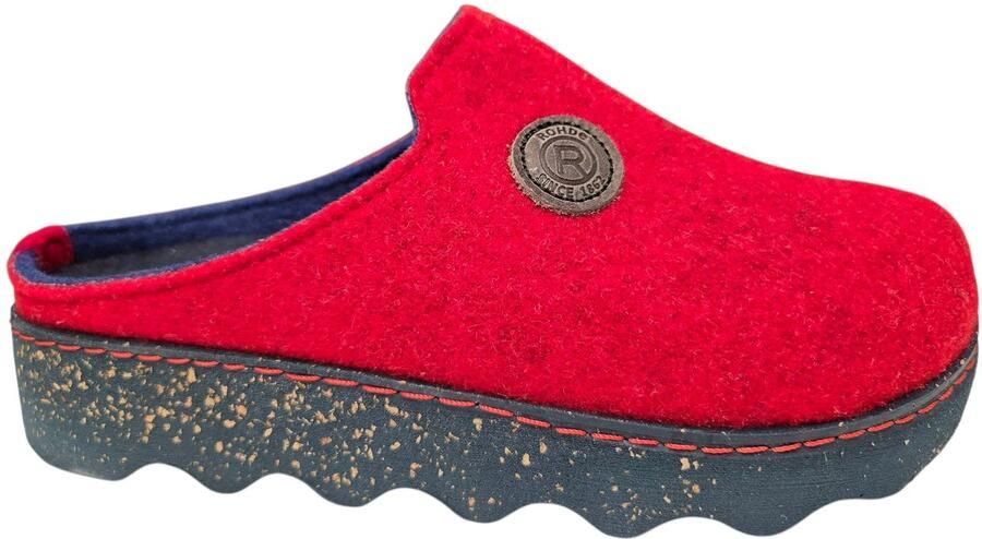 Rohde Pantoffels Foggia Pantoffel slof clog huis-slipper met profielzool
