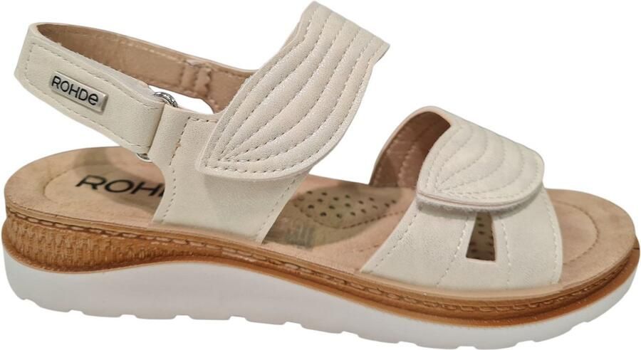 Rohde Witte Leren Dames Sandalen Wit