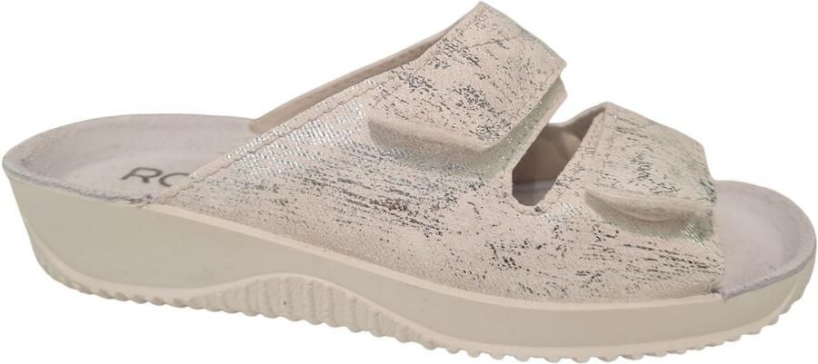 Rohde Witte Leren Dames Slippers Wit