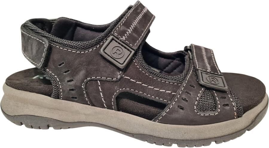 Rohde Grijze suède damessandaal Memory voetbed Gray Dames