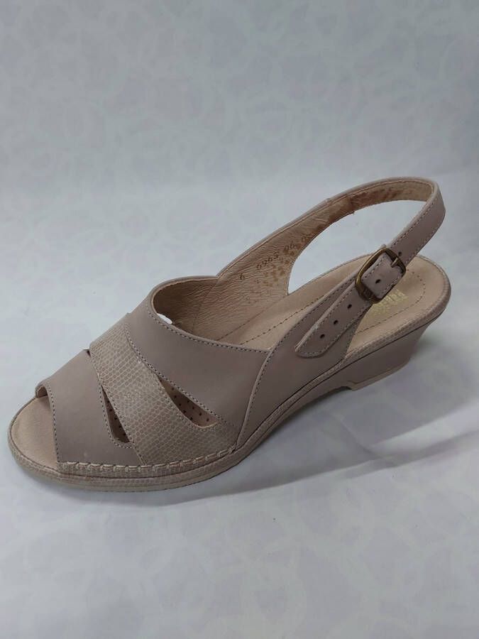 Rohde ROOHDE 5481 sandalen met hak beige