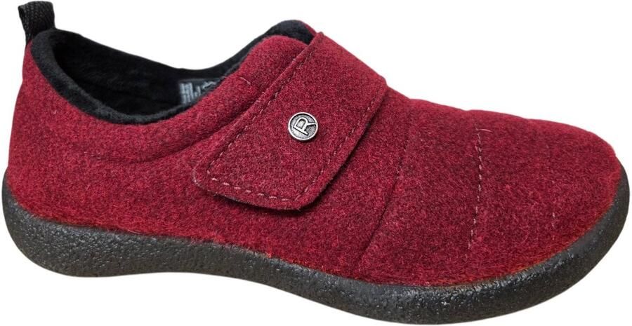 Rohde Shoes Rohde 2007 48 Pantoffels Sloffen Rood Vilt Dames Rood