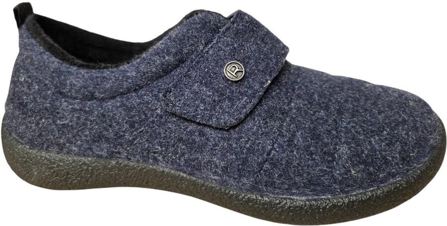 Rohde Shoes Rohde 2007 56 Pantoffels Sloffen Blauw Vilt Dames Blauw
