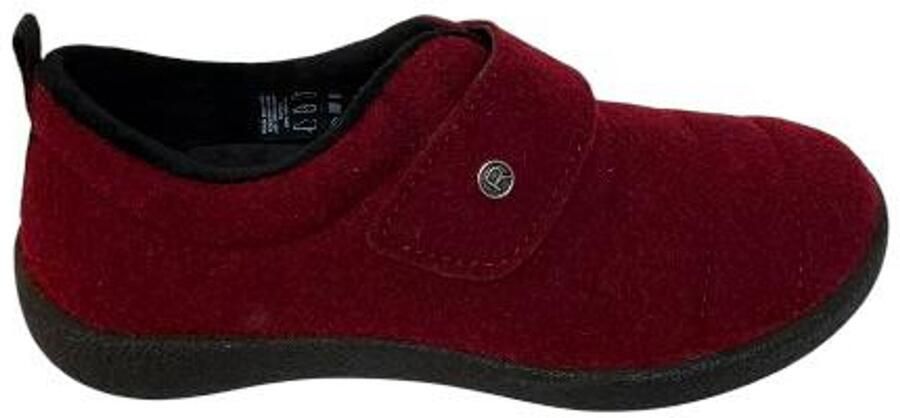 Rohde Shoes Rohde 2007 48 Pantoffels Sloffen Rood Vilt Dames Rood