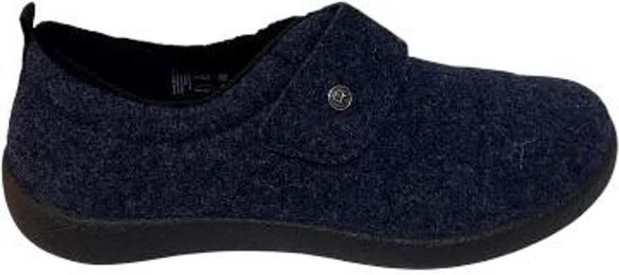 Rohde Shoes Rohde 2007 56 Pantoffels Sloffen Blauw Vilt Dames Blauw