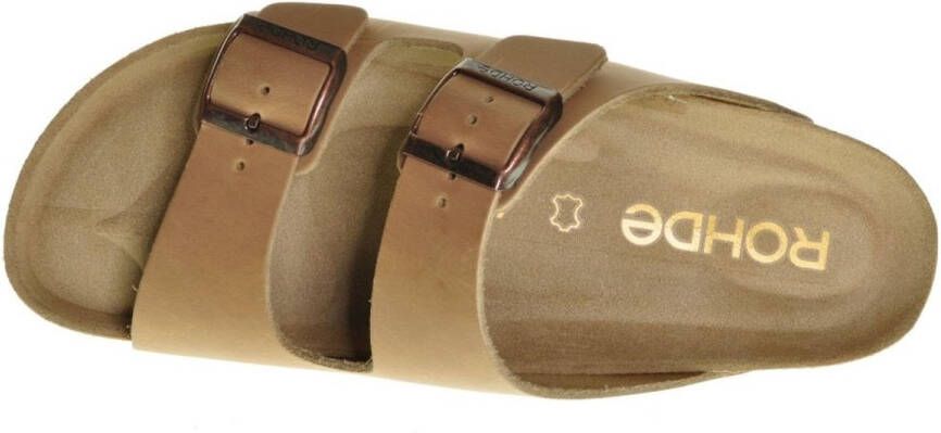 Rohde Slipper 2 Gespen Beige Heren
