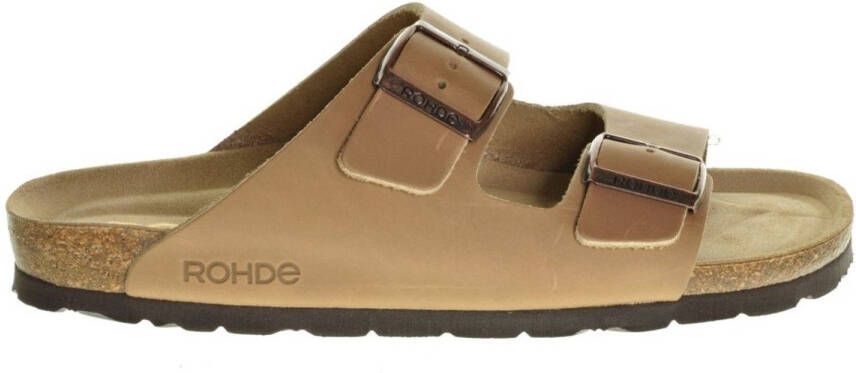 Rohde Slipper 2 Gespen Beige Heren