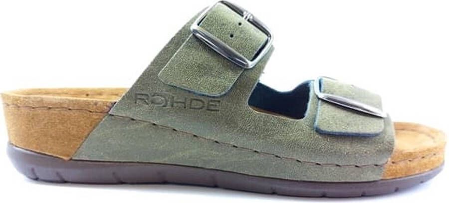 Rohde Slipper 5856 Olijf Groen Nubuck