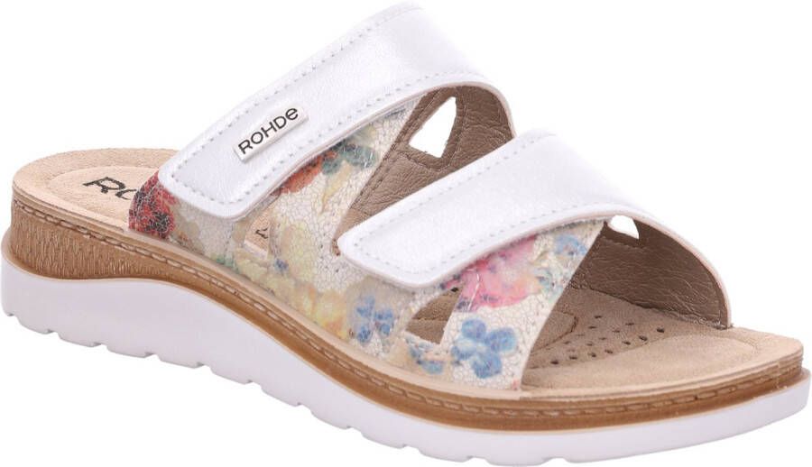 Rohde Slipper Dames Wit Wijdte G 1302