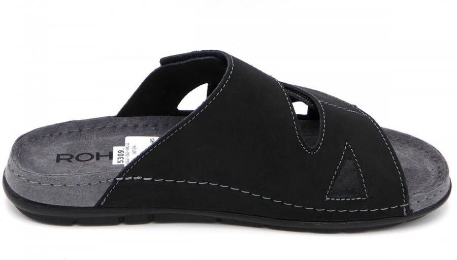 Rohde 5914 Volwassenen Heren slippers Kleur Zwart