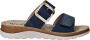 Rohde Slippers Dames Blauw - Thumbnail 3