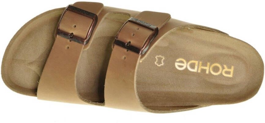 Rohde Slippers Leder Natur