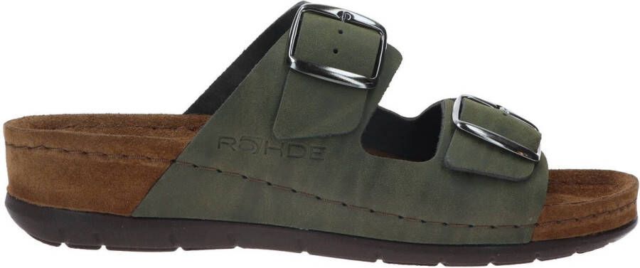 Rohde 5856 Volwassenen Dames slippers Kleur Groen