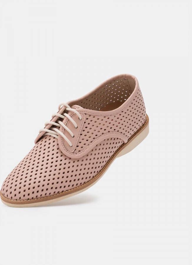 Rollie | Dames | Veterschoen | Derby Punch Chalk Pink