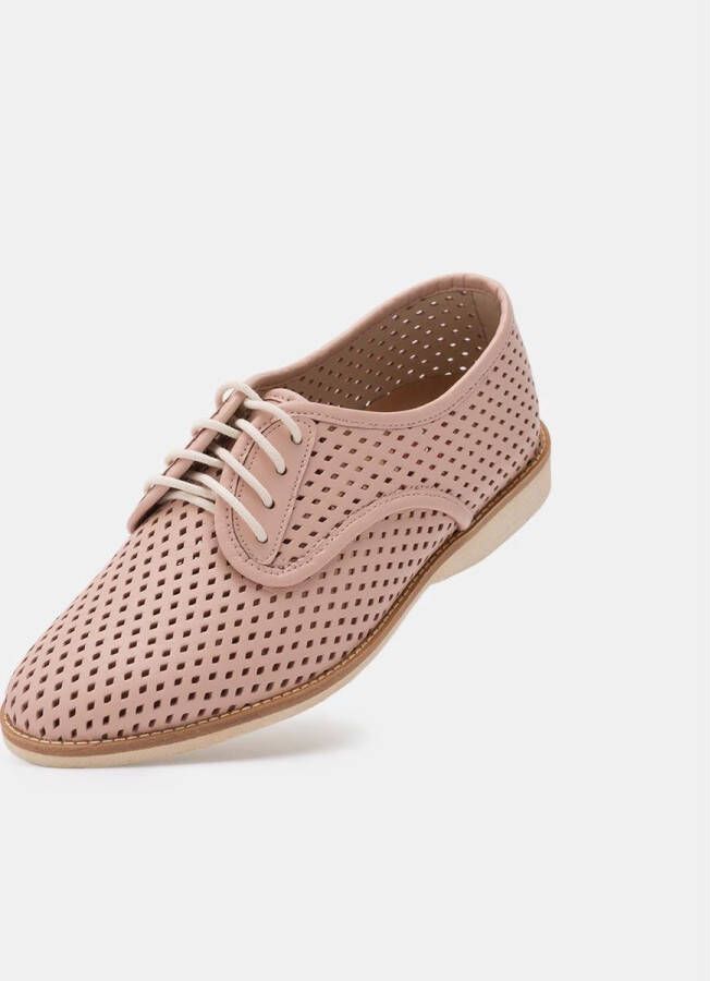 Rollie | Dames | Veterschoen | Derby Punch Chalk Pink