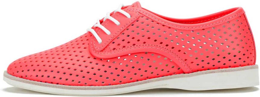 Rollie Dames Veterschoen Derby Punch Fiesta Red