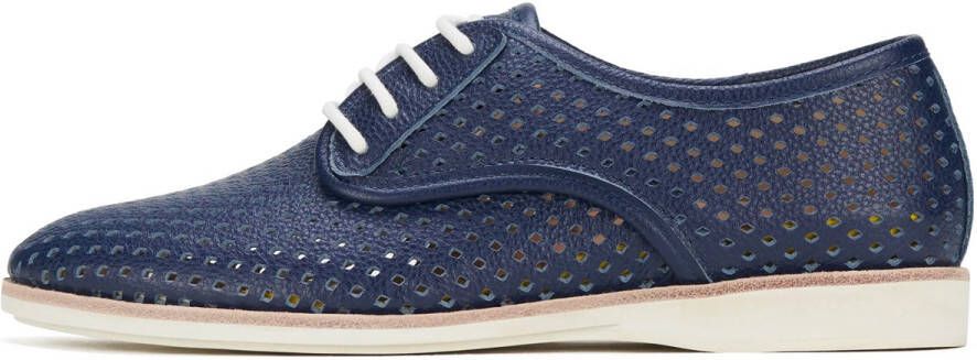 Rollie Dames Veterschoen Derby Punch Navy Tumble