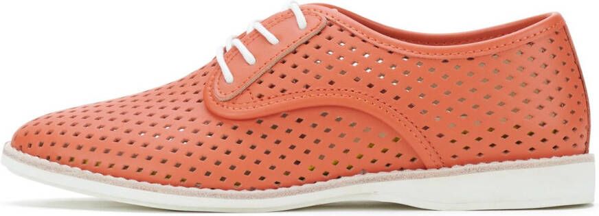 Rollie Dames Veterschoen Derby Punch Tangerine