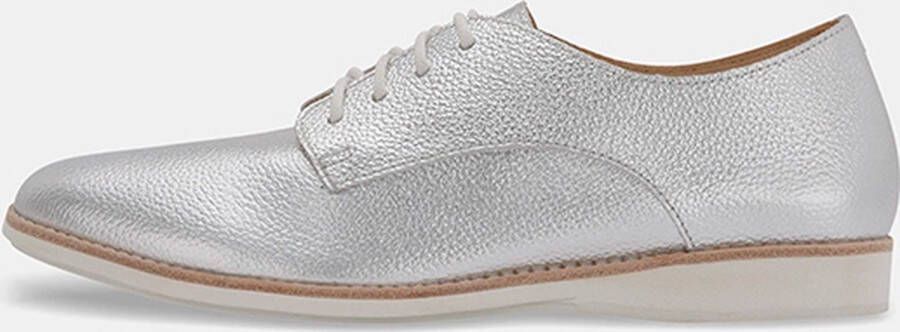 Rollie | Dames | Veterschoen | Derby Super Soft Silver Metallic