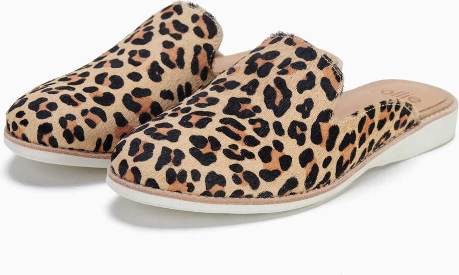 Rollie Dames Muiltje Derby Mule Camel Leopard - Foto 2
