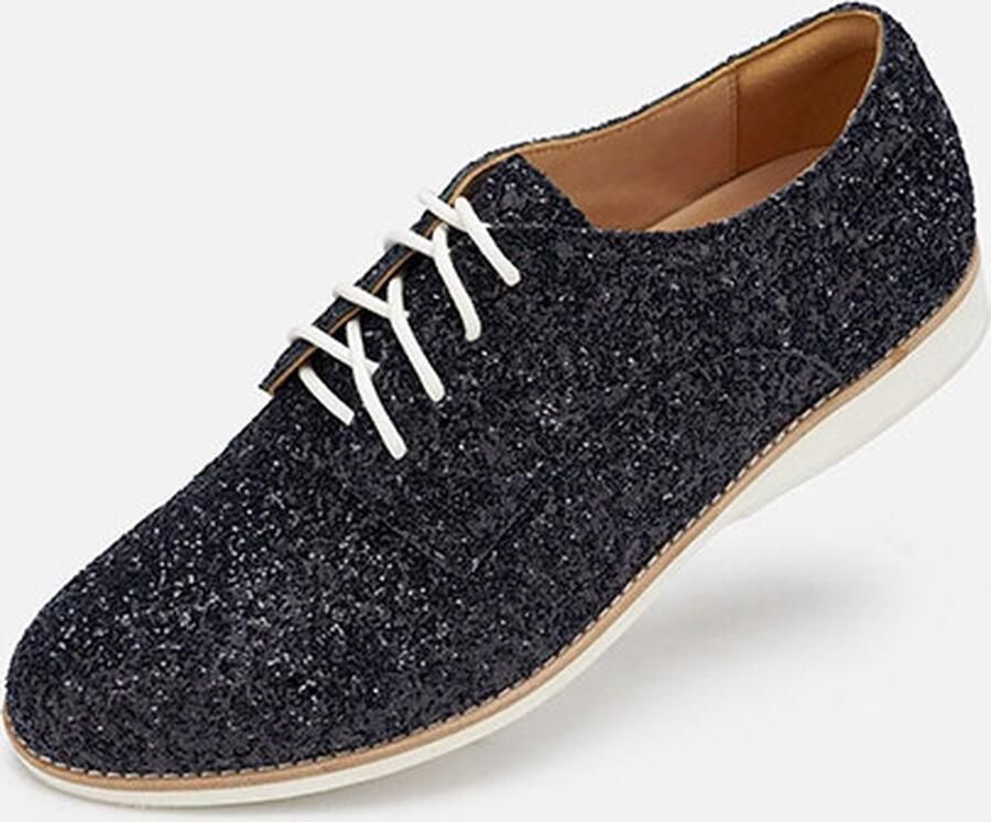 Rollie | Dames | Veterschoen | Derby Black Sparkle - Foto 2
