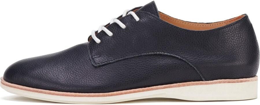 Rollie Dames Veterschoen Derby Super Soft Black Tumble