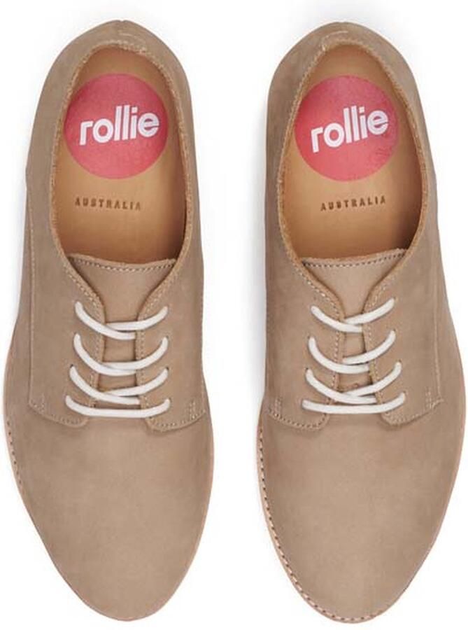 Rollie Dames Veterschoen Derby Super Soft Walnut - Foto 2