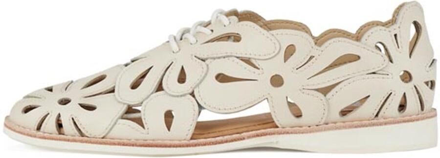 Rollie Dames Veterschoen Sidecut Applique Bone