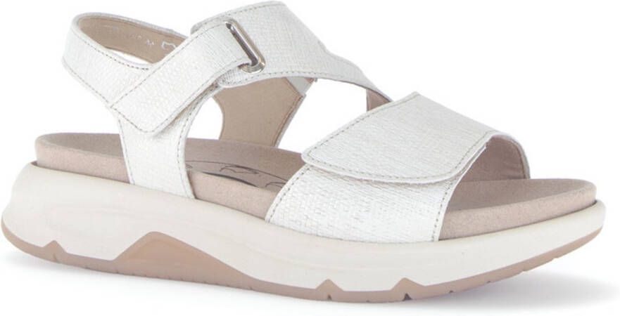 Gabor Rollingsoft Sandalen wit Synthetisch Dames