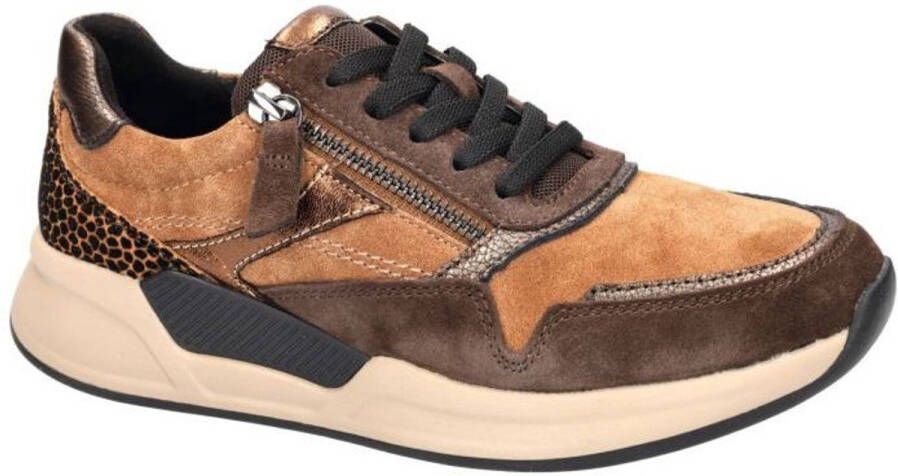 Gabor Rollingsoft -Dames bruin sneakers