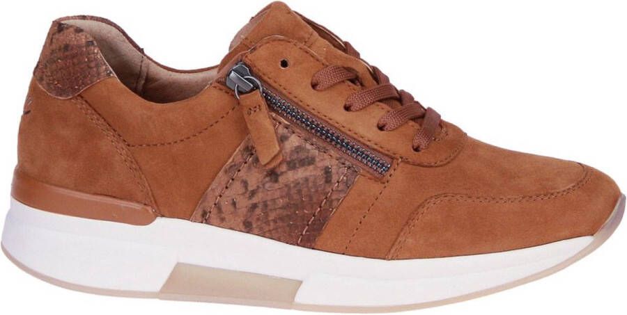 Rollingsoft -Dames cogna caramel sneakers