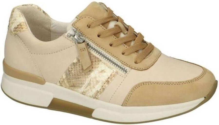Rollingsoft -Dames nude oud-roze sneakers