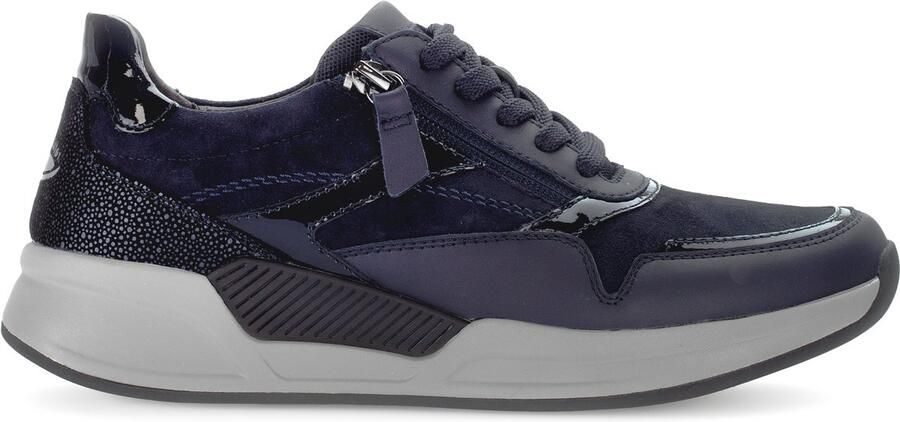 Rollingsoft Gabor ROLLINGSOFT DAMES SNEAKERS DK.BLAUW 76.957.46 SA FOULARD LACK DARK-BLUE