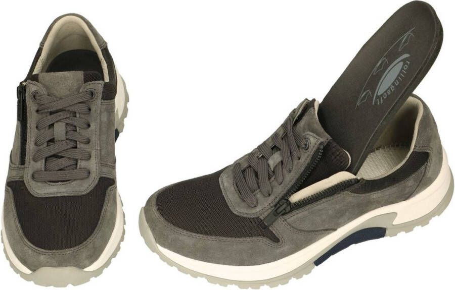Rollingsoft -Heren grijs donker sneakers