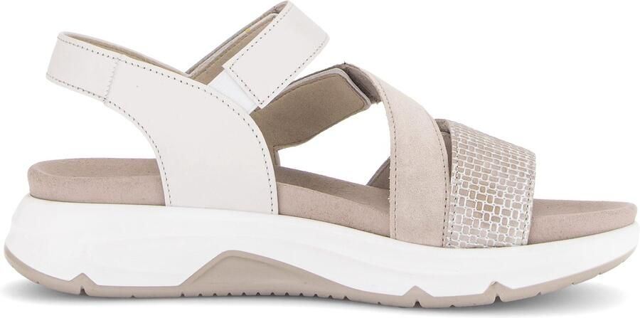 Rollingsoft BY GABOR 86-882-61 SANDAAL BEIGE ZILVER (35)