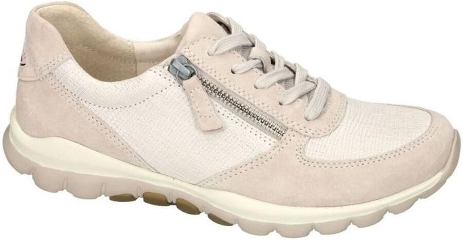 Rollingsoft -Dames off-white ecru parel sneakers