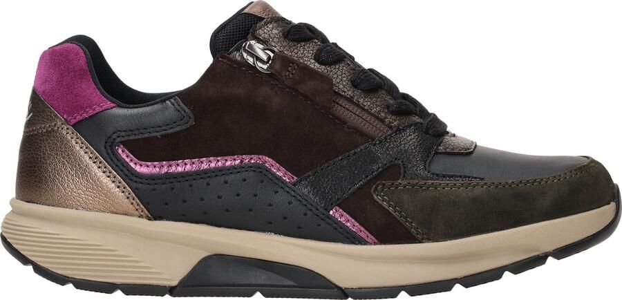 Gabor rollingsoft sensitive 56.878.63 dames rollende wandelsneaker zwart