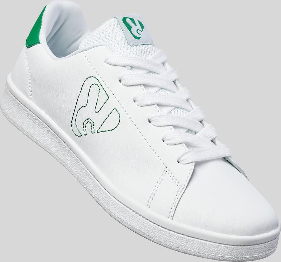 Roly Casual Witte sneakers met groene accenten Owens