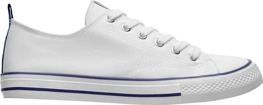 Roly Witte canvas sneaker met model Byles - Foto 2
